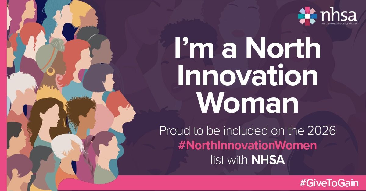 Northern Health Science Alliance North Innovation Women 2026 list graphic